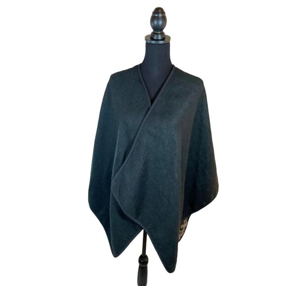 ANN Taylor Reversible Leopard Cheetah Print and Black Wrap Sweater One S… - Picture 4 of 9